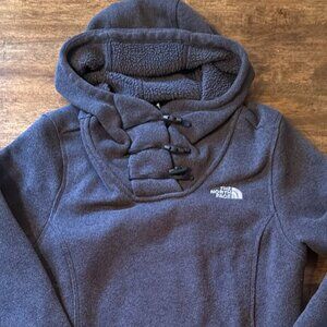 The North Face Dark Gray Crescent Hooded Pullover Women's size M